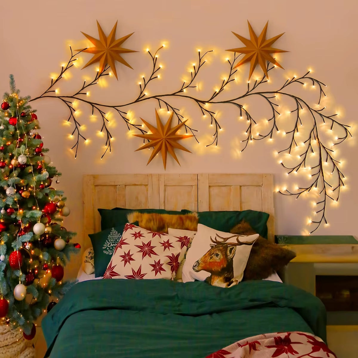 Bendable Willow Branch Lights, Ideal for Living Room and Bedroom Fairy Lights - Perfectly Suited for Christmas.